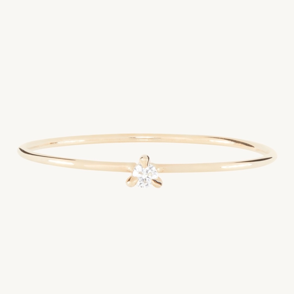 Catbird Diamond Fizz Ring, Petite Size 5